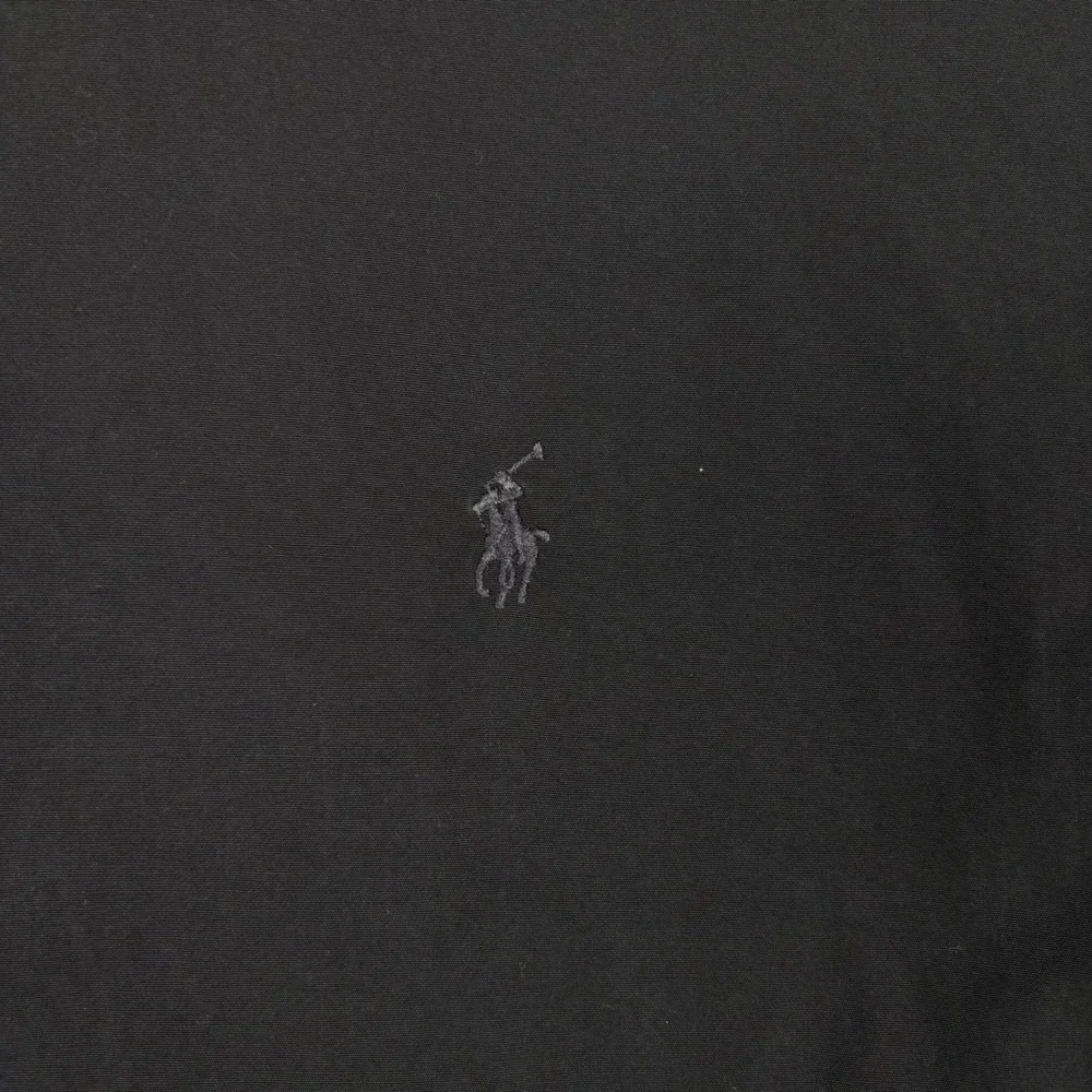 Polo Ralph Lauren Y2K Mens XXL Black Classic Cotton Button Down Long Sleeve